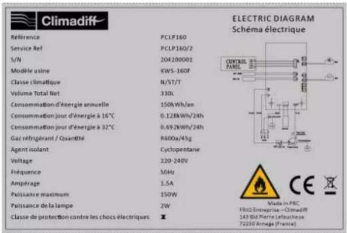 CLIMADIFF PCLP160 - EPREL - 4