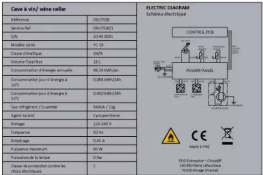 CLIMADIFF CBU51D1X - TECHNICAL DATA - 1