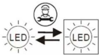 CLIMADIFF CBU51D1X - Sostituzione della lampada di illuminazione - 1