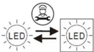 CLIMADIFF CBU51D1X - Sustitución de la LÁMPARA de iluminación - 1