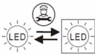 CLIMADIFF CBU51D1X - Replacing light - 1