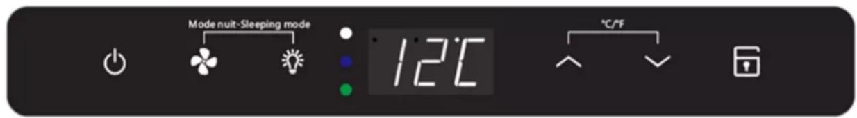 Mode nuit-Sleeping mode 12°C °C/°F