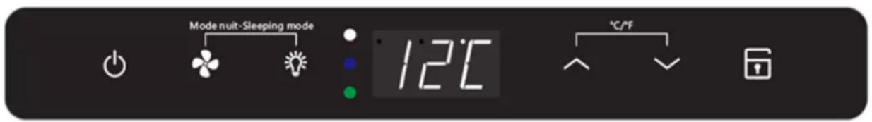 Mode nuit-Sleeping mode 12°C °C/°F