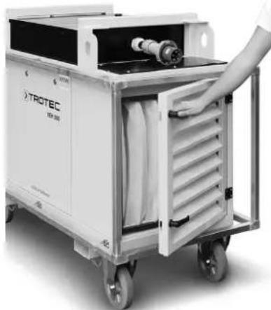 TROTEC TEH 300 - Remplacement du filtre - 1