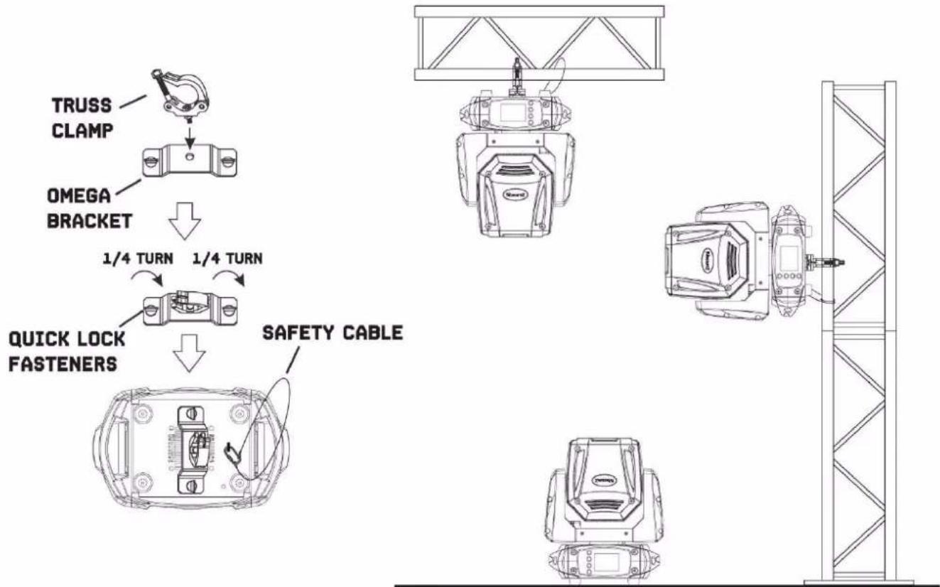 BeamZ Cobra 100H - FIXATION - 1