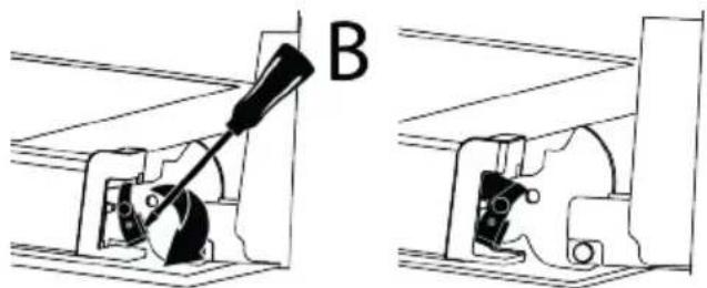BEKO BBIMA13302BMPE - Removing the oven door - 2