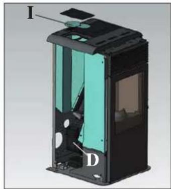 EDILKAMIN IDROPOINT - REAR SMOKE OUTPUT CONNECTION - 4