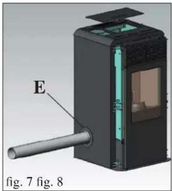 EDILKAMIN IDROPOINT - REAR SMOKE OUTPUT CONNECTION - 3