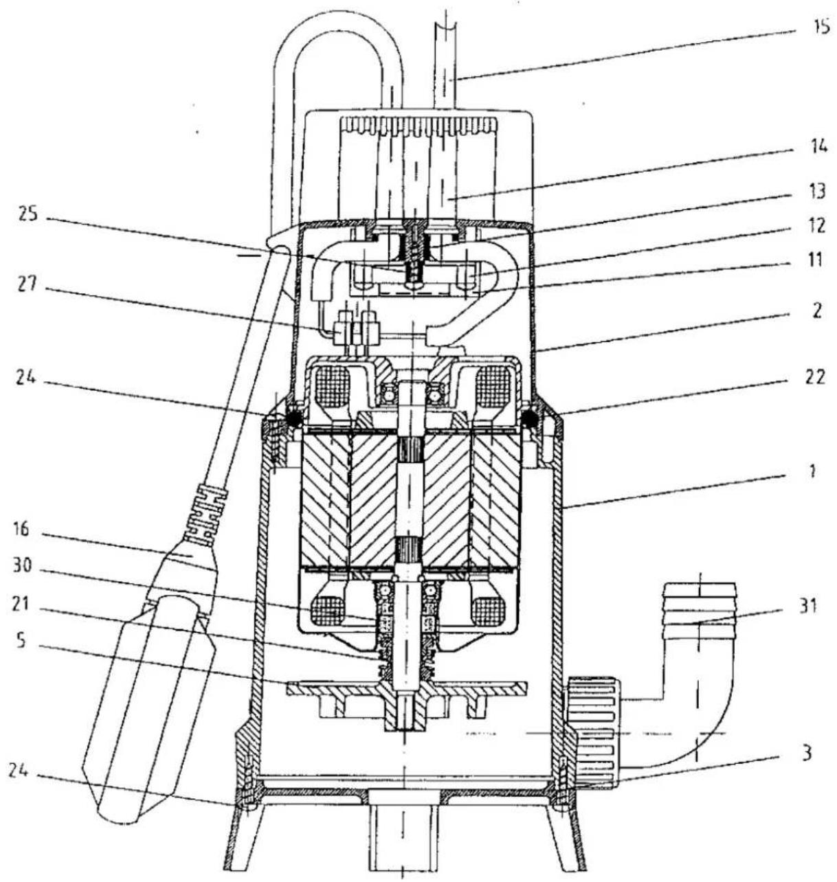 Zehnder Pumpen S-ZPK 30 KS - Schéma de coupe et liste des pièces détachées ZPK 40 A - 1