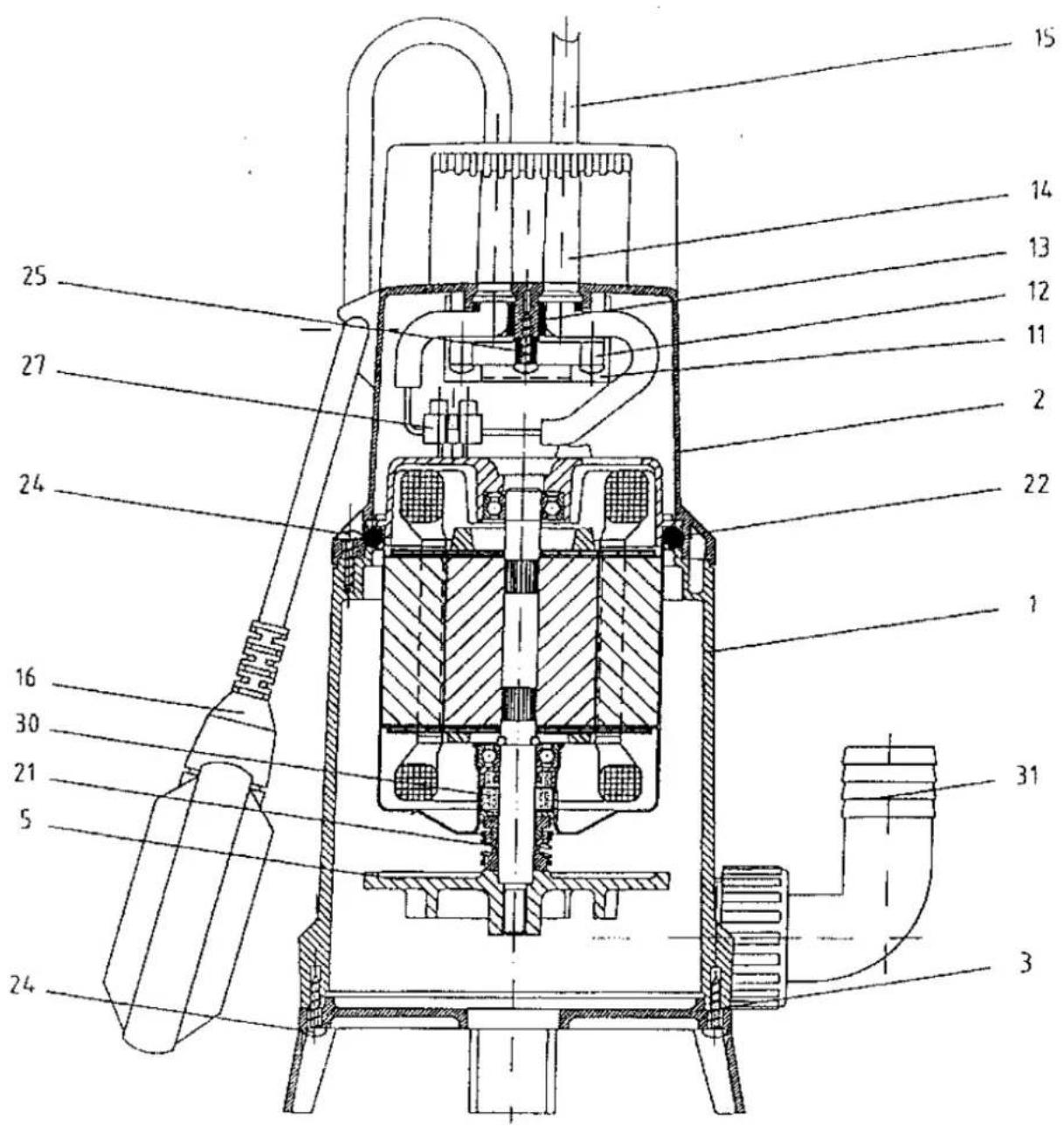 Zehnder Pumpen S-ZPK 30 KS - Schnittzeichnung und Ersatzteilliste ZPK 40 A - 1