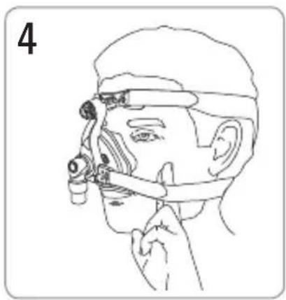 ResMed Mirage Activa LT - Fitting / Anlegen / Mise en place / Applicazione - 4