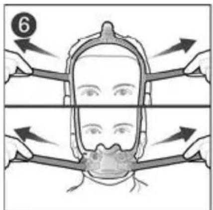ResMed AirFit F30i - Anlegen der Maske - 2