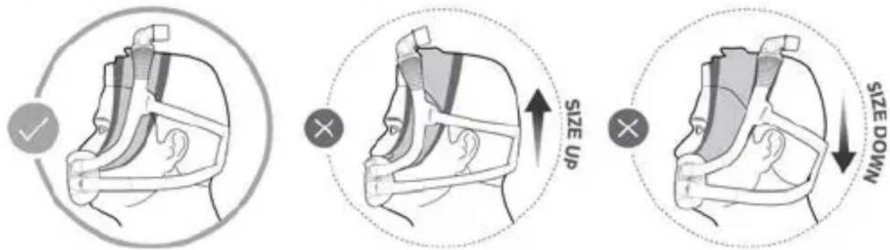 ResMed AirFit F30i - Maskas izmēra noteikšana - 1
