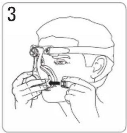 ResMed Mirage Micro - Anlegen der Maske - 3