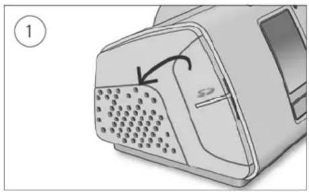 ResMed AirSense 10 Elite - SD kartını çıkarmak için: - 1