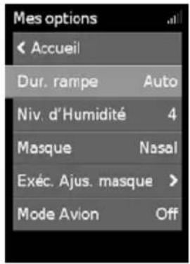 ResMed AirSense 10 Elite - Durée de rampe - 1