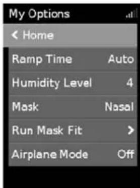 ResMed AirSense 10 Elite - My Options - 2