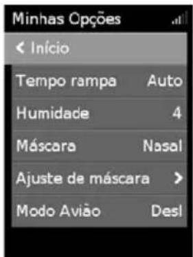 ResMed AirSense 10 Elite - Minhas opções - 2