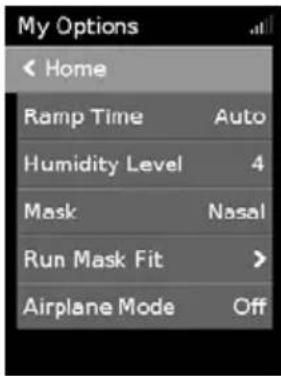 ResMed AirSense 10 Elite - My Options (Οι επιλογές μου) - 2