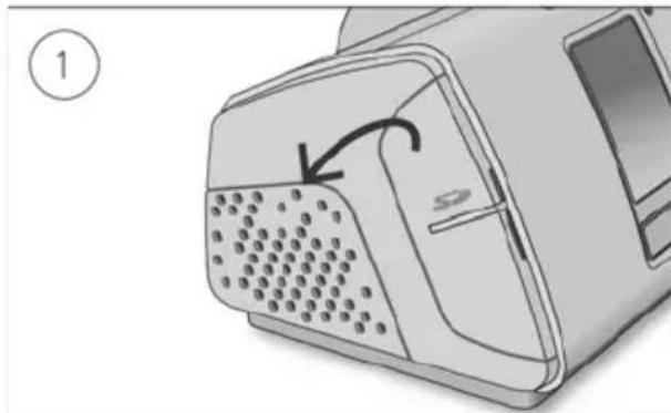 ResMed AirSense 10 Elite - Odstranitev kartice SD: - 1