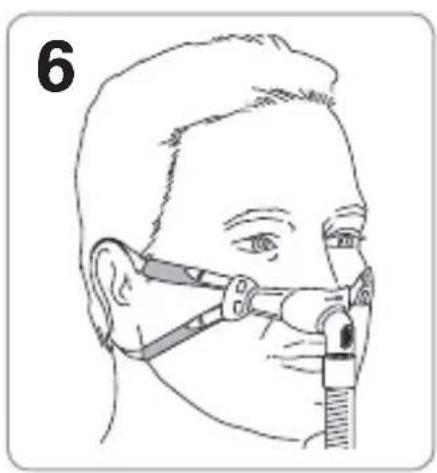 ResMed Swift FX Bella Gray - Fitting / Anlagen / Mise en place / Applicazione / Opzetten - 6