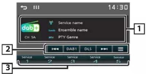 KENWOOD DMX1029BT - Utilisation de base de la radio numérique - 1