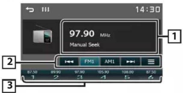 KENWOOD DMX1029BT - Utilisation de base de la radio - 1