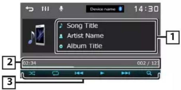 KENWOOD DMX1029BT - Utilisation d'un appareil audio Bluetooth en lecture - 1