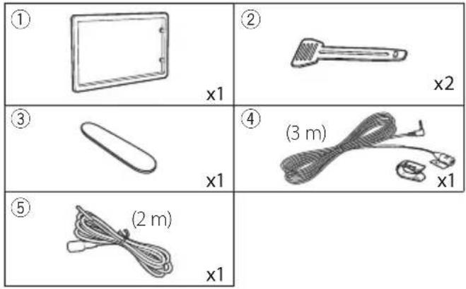 KENWOOD DMX1029BT - Accessoires fournis pour l'installation - 1