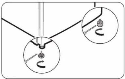 SAMSUNG RT34K5512S8 - PASSO 4 Ajustar os pés de nivelamento - 1