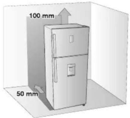 SAMSUNG RT46H5321SP - Selecting the best location for the refrigerator - 1