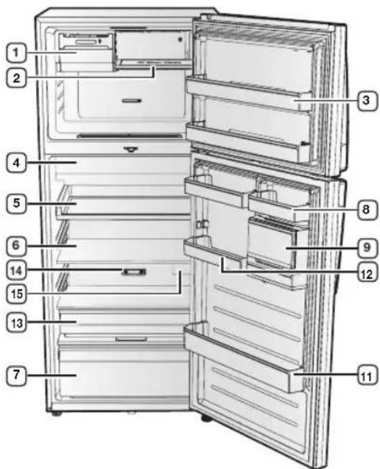 SAMSUNG RT46H5321SP - Close the refrigerator door after fitting the water tank. - 3