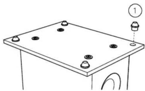 TRIANGLE ESPRIT Ez - Metal spike - (for soft ground : carpet, rug...) - 1