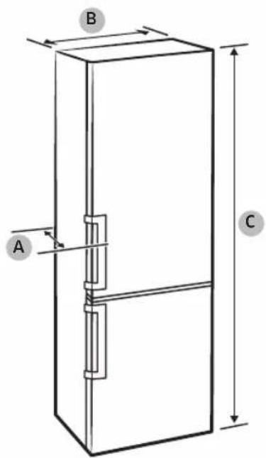 SAMSUNG RB34C605CS9 - Aufstellung - 2