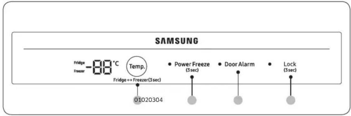 SAMSUNG RZ32C76CE22 - Panneau de commande - 1