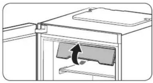 SAMSUNG RZ32C76CE22 - Het deksel van de bovenste plank openen (alleen bepaalde modellen) - 1