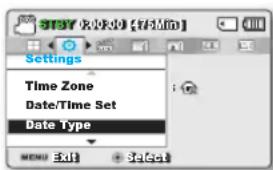 SAMSUNG SMX-F53SP - DATE/TIME SET (Réglage Date/Heure) - 4