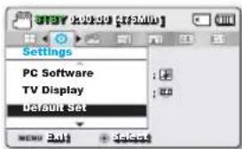 SAMSUNG SMX-F53SP - DEFAULT SET (Réglage par défaut) - 1