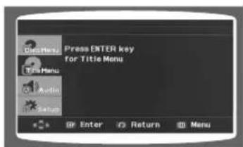 Press ENTER key for Title Menu Enter Return Menu
