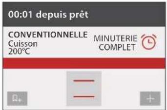 00:01 depuis prêt CONVENTIONNELLE Cuisson 200°C MINUTERIE COMPLET +