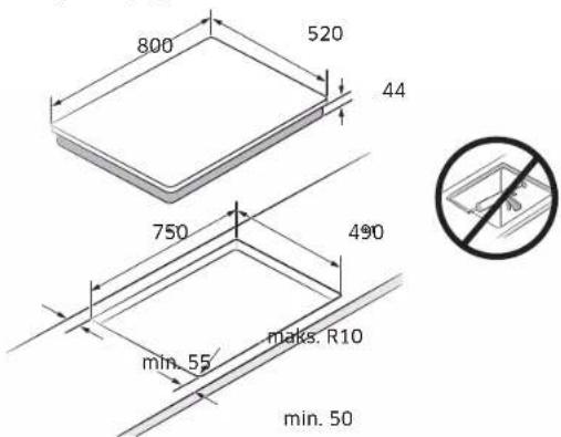 SAMSUNG NZ85C6058KK - Instaliranje ploce - 2