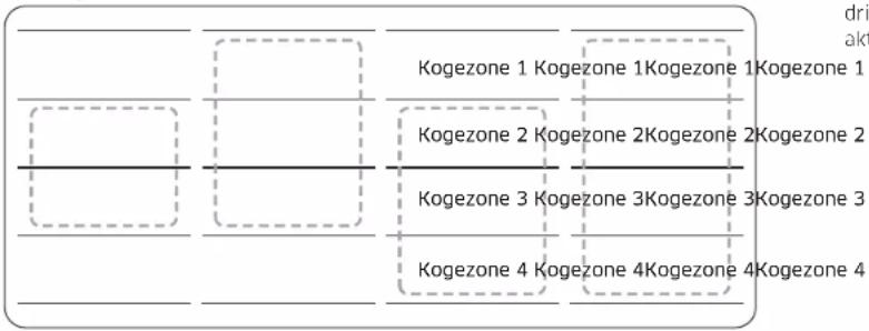 SAMSUNG NZ85C6058KK - Flekszone plus (kun for modeller med Flekszone plus) - 2
