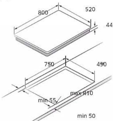 SAMSUNG NZ85C6058KK - Plidiplaadi paigaldamine - 2
