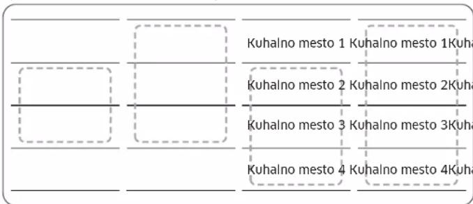 SAMSUNG NZ85C6058KK - Prilagodljivo mesto Plus (samo za modele s prilagodljivim mestom plus) - 2