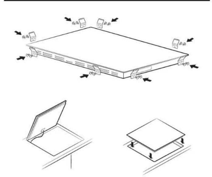 SAMSUNG NZ85C6058KK - Installing the hob - 5