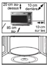 SAMSUNG MT1099STD - Installation du four à micro-ondes - 1