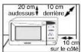 SAMSUNG M1833N - Installez votre four à micro-ondes - 1