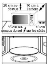 SAMSUNG GE83Z - Installation du four à micro-ondes - 1