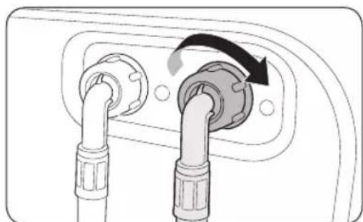 SAMSUNG WW80CGC0EDTE - Voor modellen met een warmwatertoevoer: - 1