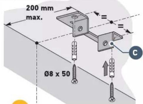 SOMFY GDK 1100 - Mise en place des attaches - 7